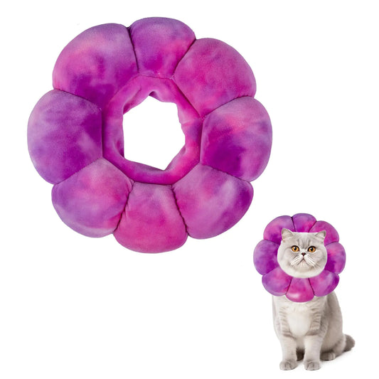 Soft Adjustable Cat Cone Collar – Comfortable Recovery Neck Cone for Cats After Surgery