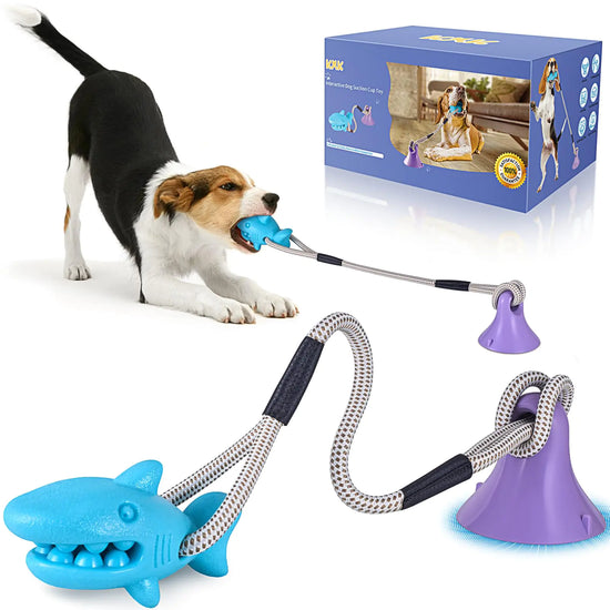 Alligator Suction Cup Dog Toy – Interactive, Chewable & Treat-Dispensing Fun
