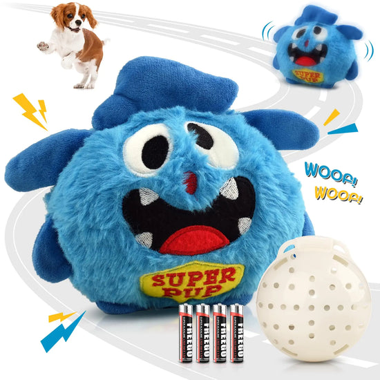 Petbobi Moving Dog Toy – Interactive Plush Squeaky Toy