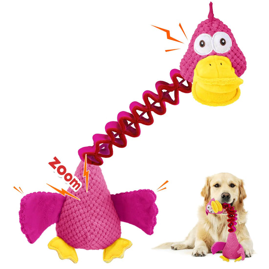 ChewMaster Pink Duck Squeaky Dog Toy