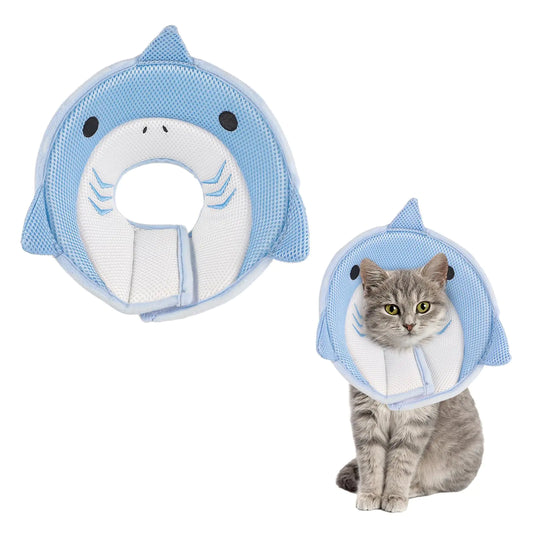 Soft Adjustable Cat Cone Collar – Lightweight, Breathable Recovery Collar for Cats & Kittens