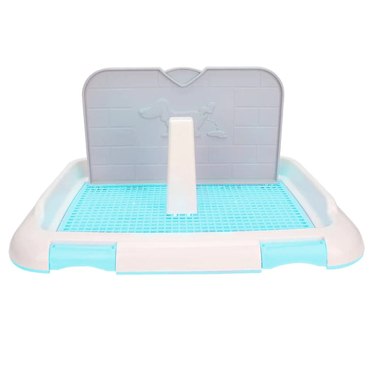 Indoor Puppy Potty Training System with Simulated Wall (Blue)