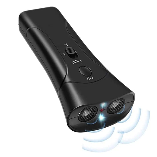 Ultrasonic Dog Repeller 3-in-1 Anti-Bark Trainer