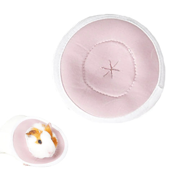 Hamster Recovery Collar – Adjustable Soft Protection Cone for Small Pets (Rat, Rabbit, Bird) – Anti-Lick & Bite, Light Pink