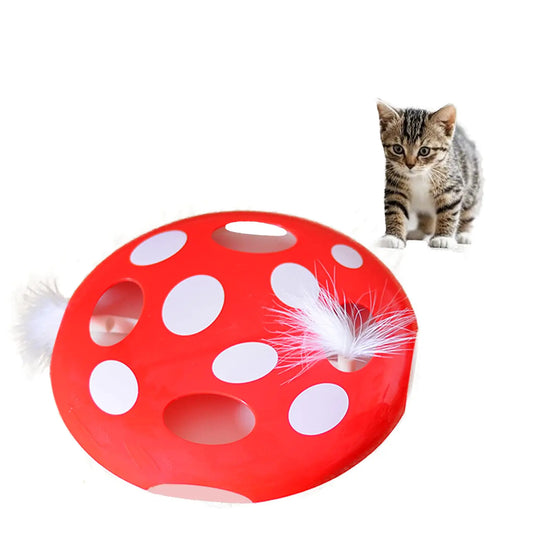 LummiPlay Interactive Cat Toy – Rechargeable Mushroom Whack-a-Mole