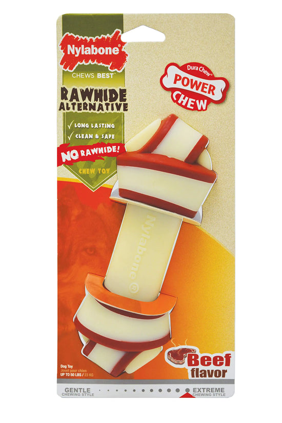 Power Chew Rawhide Knot Bone Alternative Nylon Chew Toy