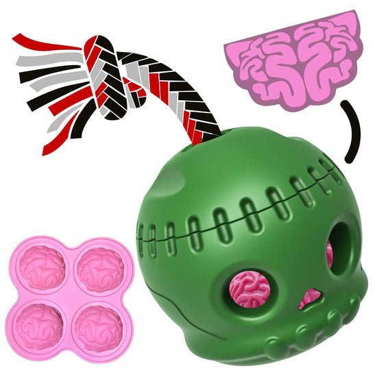 Frozen Treat Dog Toy Set – Silicone Tray &amp; Durable Chew Ball
