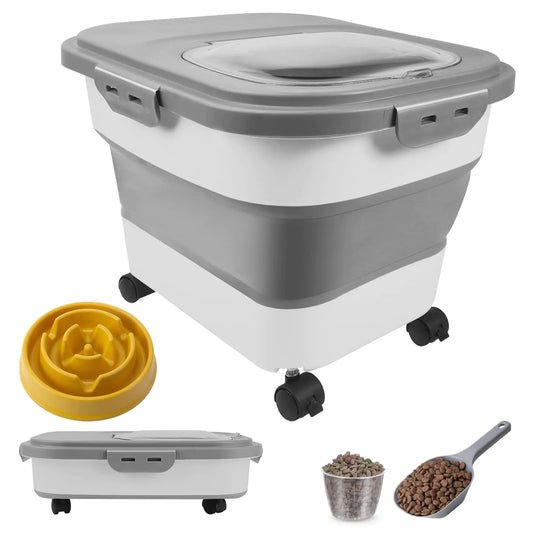 20lbs Dog or Cat Food Collapsible Pet Food Storage Container