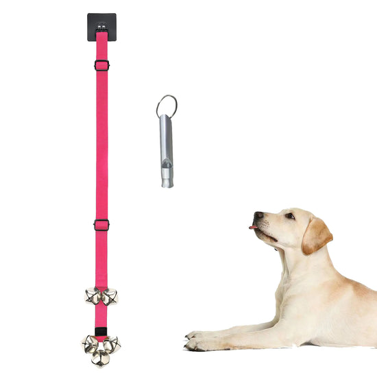 Puppy Potty Training Doorbell - Adjustable Neon Pink