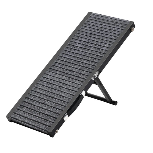 31.5" Folding Dog Ramp – Adjustable Non-Slip Pet Stairs for Couch, Bed & Car