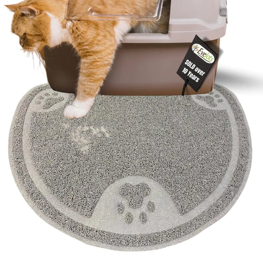 Evelots Cat Litter Protector Mat - Absorbent, Non-Slip, Easy Clean