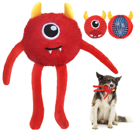 3-in-1 Squeaky Interactive Ball - Dog Toy for Aggressive Chewers