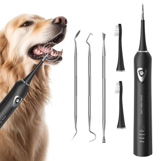 Sonic Pet Dental Kit - Rechargeable Dog & Cat Tooth Cleaner